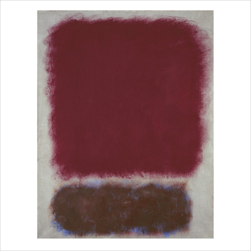 Untitled (Red Over Brown)